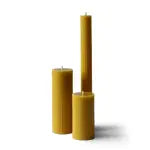 Cylinders - Black Organic Beeswax Candles