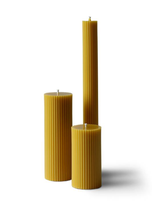 Cylinders - Organic Beeswax Candles