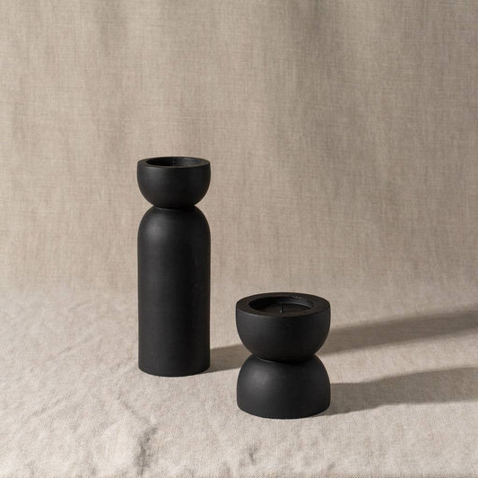 Toulin Candle Holder Black Collection