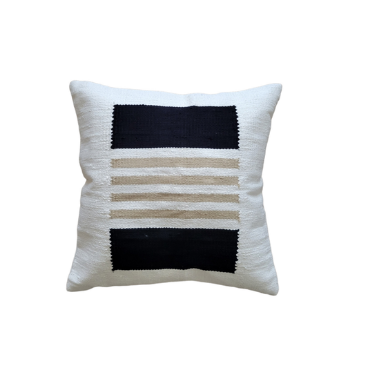 Zola Handwoven Cotton Decorative Throw Pillow